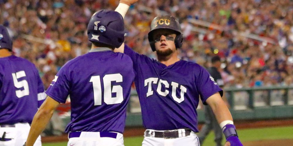 CWS: LSU-TCU - Evan Skoug