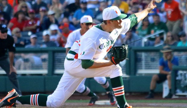 College World Series: Arkansas-Miami - Thomas Woodrey