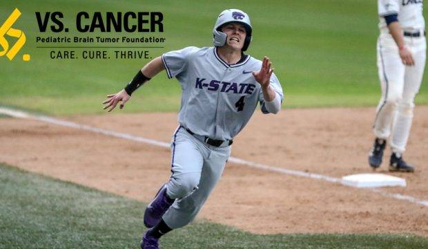 Blake Burrows and Kansas State have run to the front of the pack in the Vs. Cancer college baseball fundraising rankings