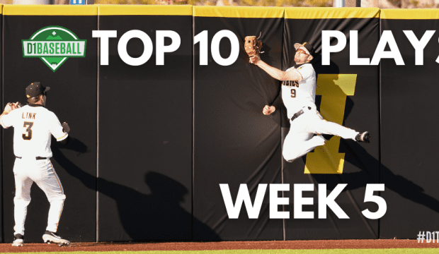 Top 10 Plays Week 5 - Ben Normal Making a Catch for Iowa Baseball