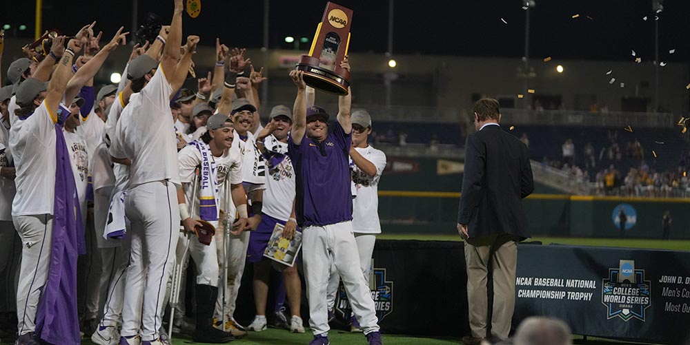 Former Nevada baseball coach Jay Johnson leads LSU to College