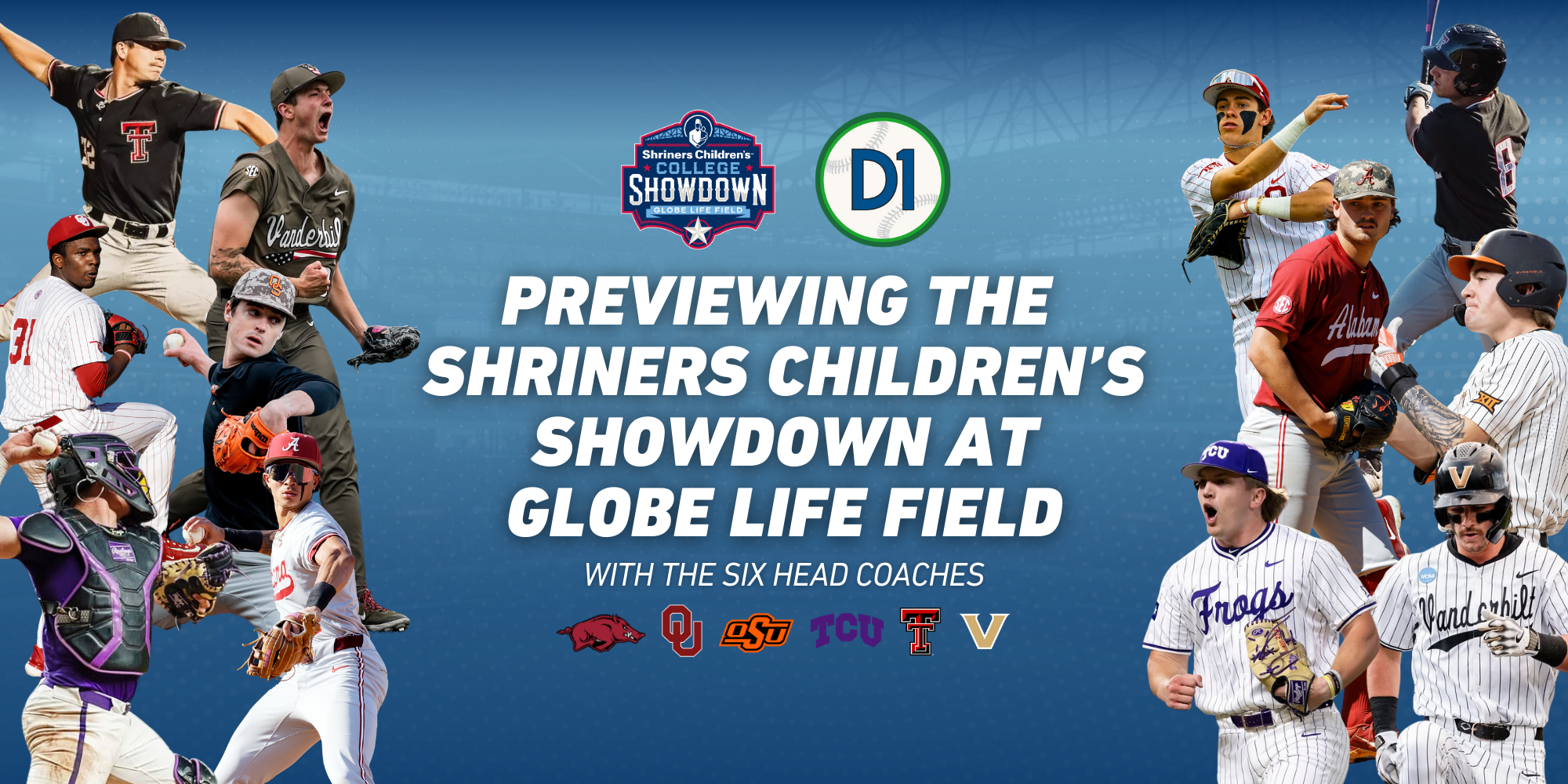 Previewing The 2026 Shriners Children’s College Showdown With The Six Head Coaches • D1Baseball