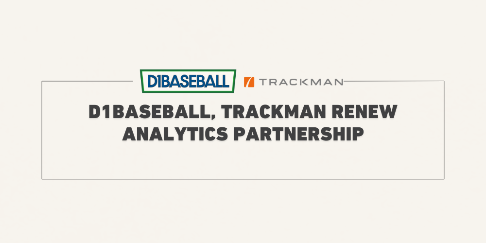 D1Baseball Renews Analytics Partnership With TrackMan • D1Baseball